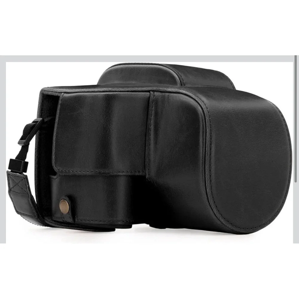 MegaGear Panasonic Lumix DC-FZ80, FZ82 Ever Ready Leather Camera Case
